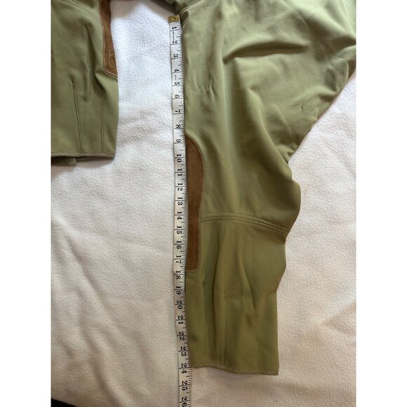 Tailored Sportsman Woman Tan Equestrian Riding Breeches Sz 32 Suede Knee Patches - Picture 11 of 12